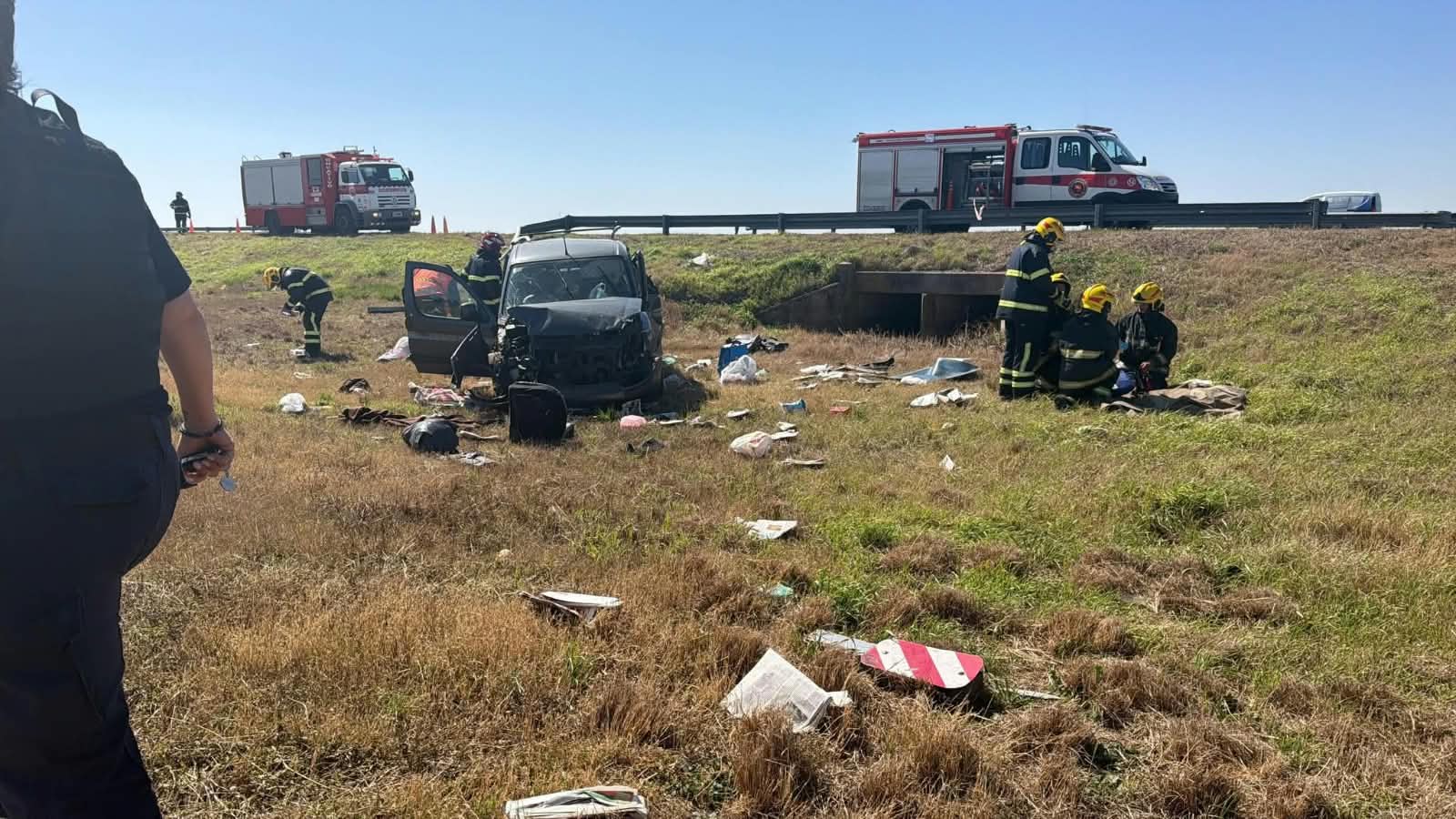 Siniestro vial con desenlace fatal en Autopista Córdoba-Rosario. 